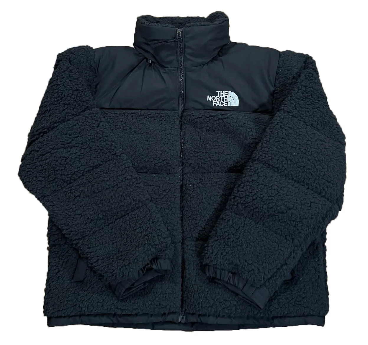 The North Face High Pile Black Sherpa Nuptse Jacket (Size L) NWT